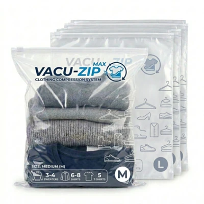 Large Resealable Plastic Bags for Clothes